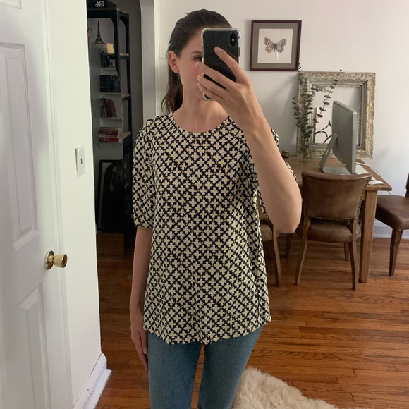 STELLA MCCARTNEY Blue and White Flowered Tunic - Picture 1 of 12